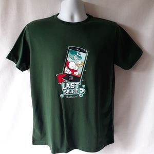 Throttleman men's green short sleeve t-shirt